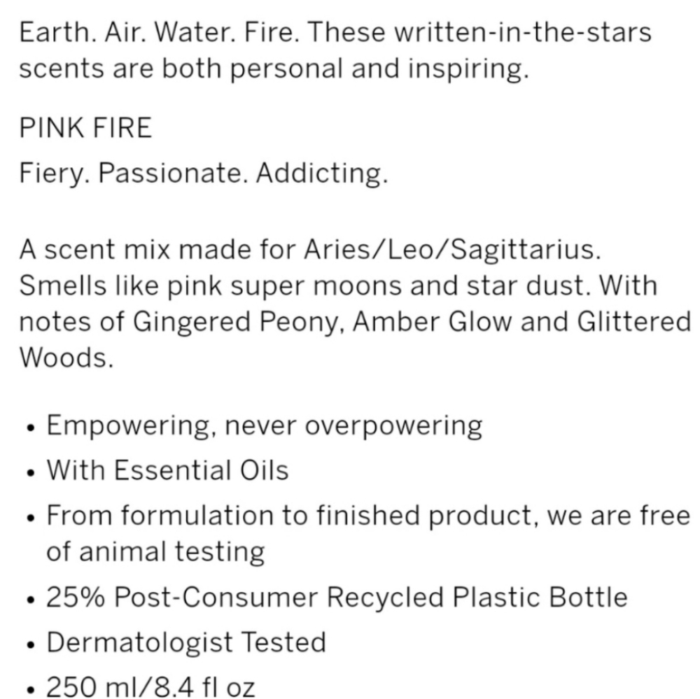 🔥FIRE 50% OFF SALE🔥 NWT‼️PINK Astrology Body Fragrance Mists 4-pc Collection - Picture 4 of 14